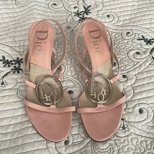 Authentic Pink Dior Y2K sandal heels